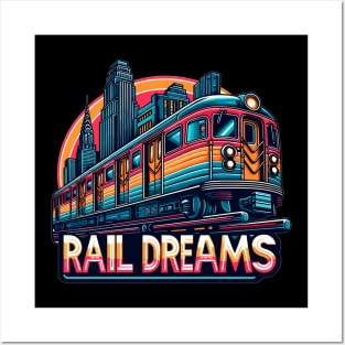 Subway Train, Rail Dreams Posters and Art